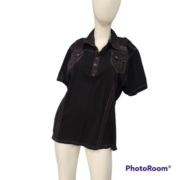 Men's Black Clutural Revolution Top size Large - Picture 2 of 7